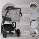 Миниатюра изображения товара Детская универсальная коляска Bubago Pellegrino 3в1 / BG 163-2 (серый)