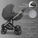 Миниатюра изображения товара Детская универсальная коляска Bubago Rosano 3в1 / BG 164-2 (темно-серый)