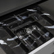 Миниатюра изображения товара Органайзер для столовых приборов AKS 600 Marble 540x430 (черно-серый мрамор)