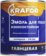 Миниатюра изображения товара Эмаль Krafor ПФ-266 для пола (6кг, красно-коричневый)