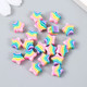 Миниатюра изображения товара Набор бусин декоративных Арт Узор Звездочки радуга / 9284163