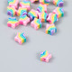 Миниатюра изображения товара Набор бусин декоративных Арт Узор Звездочки радуга / 9284163