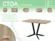 Миниатюра изображения товара Обеденный стол AMC Elite / Е19(1200) D6 (черный/дуб небраска натур)