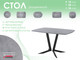 Миниатюра изображения товара Обеденный стол AMC Elite / Е19(1200) D6 (черный/бетон чикаго светло-серый)