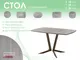 Миниатюра изображения товара Обеденный стол AMC Elite / Е19(1200) D6 (коричневый/дуб уайт-ривер песочно-бежевый)