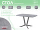 Миниатюра изображения товара Обеденный стол AMC Elite / Е19(1200) D6 (графит/бетон чикаго светло-серый)