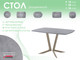 Миниатюра изображения товара Обеденный стол AMC Elite / Е19(1200) D6 (капучино/бетон чикаго светло-серый)