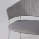 Миниатюра изображения товара Стул Алвест AV 433 (светло-серый бархат H-09/белый)