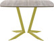 Миниатюра изображения товара Обеденный стол AMC Elite / Е19(1100) D6 (золото/дуб уайт-ривер песочно-бежевый)