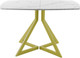 Миниатюра изображения товара Обеденный стол AMC Elite / Е20(1200) D6 (золото/мрамор кристалл)