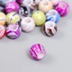 Миниатюра изображения товара Набор бусин декоративных Арт Узор Шарики красочные разводы / 7876093