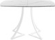 Миниатюра изображения товара Обеденный стол AMC Elite / Е24(1200) D6 (белый/мрамор кристалл)