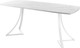 Миниатюра изображения товара Обеденный стол AMC Elite / Е24(1200) D6 (белый/мрамор кристалл)