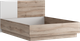 Миниатюра изображения товара Двуспальная кровать Речицадрев Хельга 160x200 / Р393.02 (белый SWN 605/дуб салерно 708)