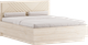 Миниатюра изображения товара Двуспальная кровать Речицадрев Эстель 160x200 / Р395.03 (дуб 342/бежевый)