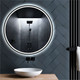 Миниатюра изображения товара Зеркало Алмаз-Люкс Cairo Blaсk 80dh-6 (с подсветкой, датчиком движения и подогревом)
