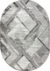 Миниатюра изображения товара Коврик Safyun Eva / LZ122-GREY-ANTRASIT-OVAL (1.2x1.7)