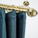 Миниатюра изображения товара Карниз для штор Sundays Home Шайн Одеон 25мм+16мм двухрядный (золото, 2.4м)