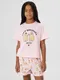 Миниатюра изображения товара Пижама детская Mark Formelle 567748 (р.128-64, розовая сказка/капибары на розовой полоске)