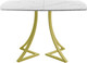 Миниатюра изображения товара Обеденный стол AMC Elite / Е24(1100) D6 (золото/мрамор кристалл)