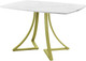 Миниатюра изображения товара Обеденный стол AMC Elite / Е24(1100) D6 (золото/мрамор кристалл)