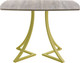 Миниатюра изображения товара Обеденный стол AMC Elite / Е24(1100) D6 (золото/дуб уайт-ривер песочно-бежевый)