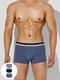 Миниатюра изображения товара Комплект мужских трусов Mark Formelle 411124-3 (р.102-112, бриз/темное небо/темно-синий-1)
