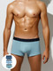 Миниатюра изображения товара Комплект мужских трусов Mark Formelle 411124-3 (р.94-104, пыльно-голубой/полынь/шторм)
