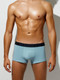 Миниатюра изображения товара Комплект мужских трусов Mark Formelle 411124-3 (р.94-104, пыльно-голубой/полынь/шторм)