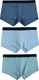Миниатюра изображения товара Комплект мужских трусов Mark Formelle 411124-3 (р.94-104, пыльно-голубой/полынь/шторм)