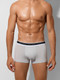 Миниатюра изображения товара Комплект мужских трусов Mark Formelle 411124-3 (р.86-96, светло-серый/серый дым/сливовый)