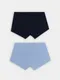 Миниатюра изображения товара Комплект мужских трусов Mark Formelle 411122-2 (р.94-104, пыльно-голубой/неви)