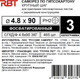 Миниатюра изображения товара Саморез RBT СГКД/Ф 4.8x90 крупный шаг (3кг)