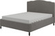 Миниатюра изображения товара Двуспальная кровать Bravo Мебель Лорето 160х200 без ПМ стандарт 5 вариант (серый/серый шелк)