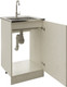 Миниатюра изображения товара Шкаф под мойку No Brand 50 ЛДСП / 310613 (белый мрамор)