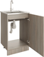 Миниатюра изображения товара Шкаф под мойку No Brand 50 ЛДСП / 535085 (шимо/ясень светлый)