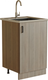 Миниатюра изображения товара Шкаф под мойку No Brand 50 ЛДСП / 535085 (шимо/ясень светлый)