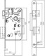 Миниатюра изображения товара Замок врезной VELA V7504-WC-ZN (цинк)