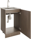 Миниатюра изображения товара Шкаф под мойку No Brand 50 ЛДСП / 535086 (шимо/ясень темный)