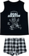 Миниатюра изображения товара Комплект бельевой детский Mark Formelle 443002 (р.98-52-48, черный/черно-белая клетка)