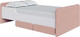 Миниатюра изображения товара Односпальная кровать Proson Mika 90x200 (белый/Manhattan 4 розовый жемчуг)