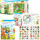 Миниатюра изображения товара Развивающая книга Леда Книжка-игрушка. Сад и огород. 48 наклеек, мягкая обложка