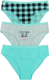 Миниатюра изображения товара Комплект трусов детских Mark Formelle 417742-3 (р.134/140-68, горох на бирюзе)