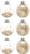 Миниатюра изображения товара Набор шаров новогодних Elan Gallery Шампань / 970141 (6шт)