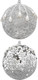 Миниатюра изображения товара Набор шаров новогодних Elan Gallery Серебро с белым / 970168 (6шт)