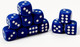 Миниатюра изображения товара Набор кубиков для настольной игры Sima-Land 10613126 (50шт, синий)