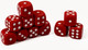 Миниатюра изображения товара Набор кубиков для настольной игры Sima-Land 10613127 (50шт, красный)