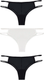 Миниатюра изображения товара Комплект женских трусов Mark Formelle 412438-3 (р.102, черный/белый)