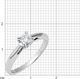 Миниатюра изображения товара Кольцо из белого золота Кристалл CC09700226773 0002 (р.16, с фианитом)