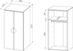 Миниатюра изображения товара Шкаф Mebelain Пикси 120 (робкий подснежник)